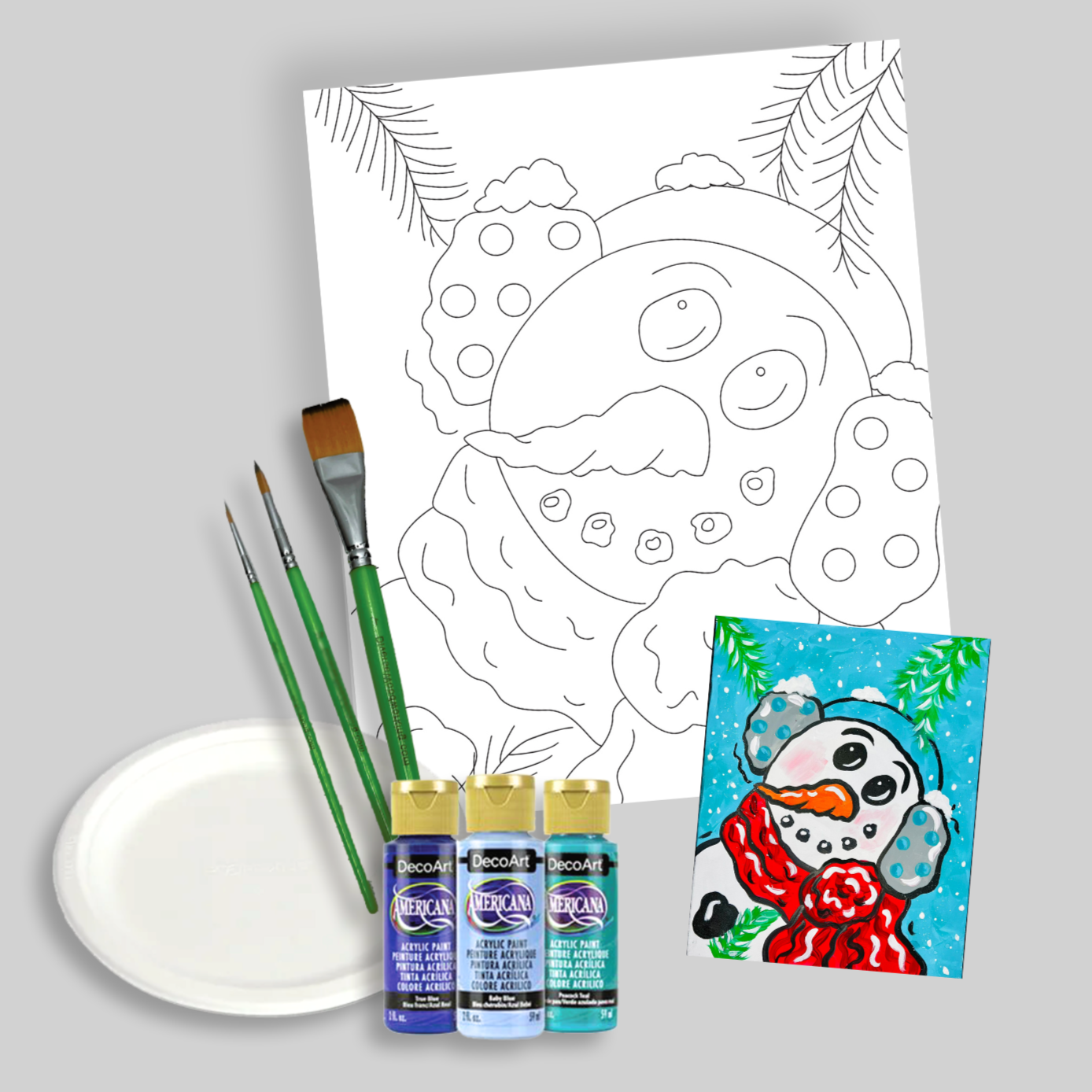 "It's Cold Outside Snowman" Art Kits
