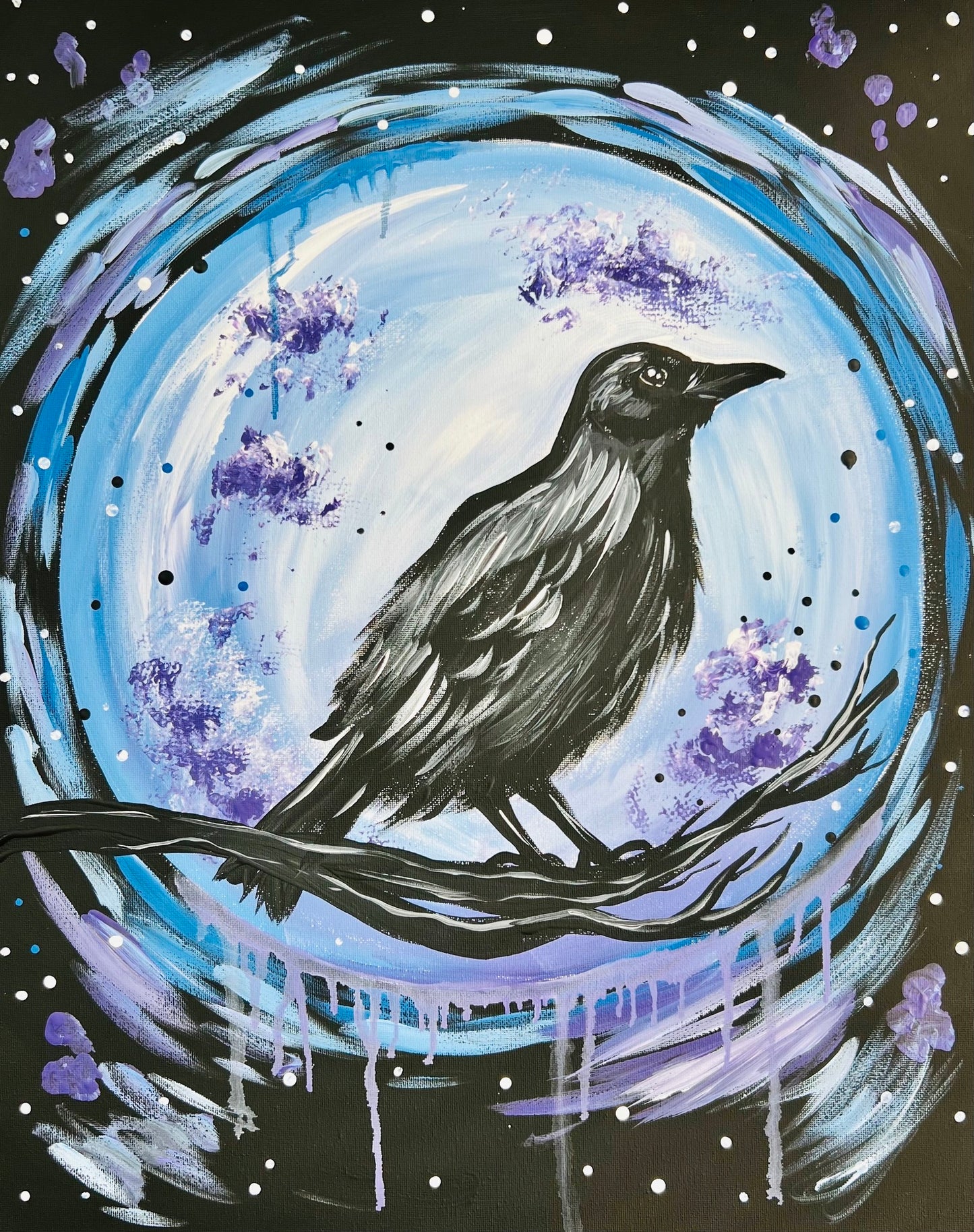 Twilight Raven Virtual Paint Party