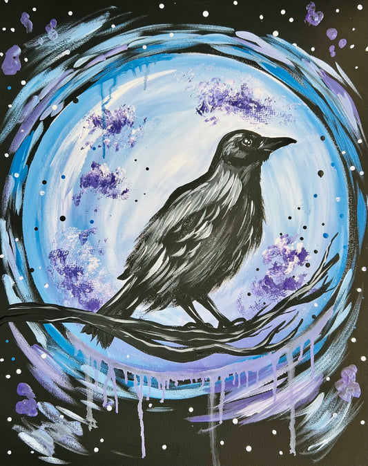 Twilight Raven Virtual Paint Party